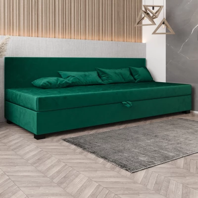 Čalúnená posteľ 90x195 HEIDI BIZ 1 - zelená