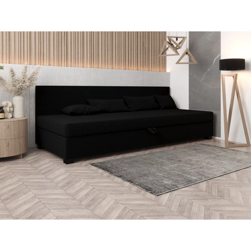 Čalúnená posteľ 120x195 HEIDI BIZ 2 - čierna