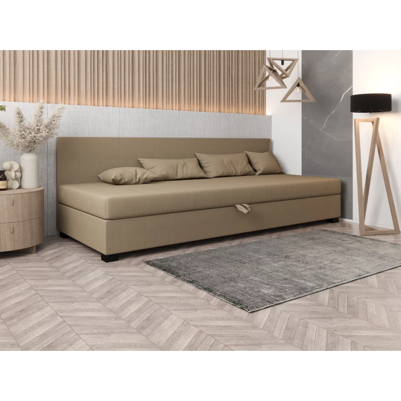 Čalúnená posteľ 90x195 HEIDI BIZ 2 - hnedá