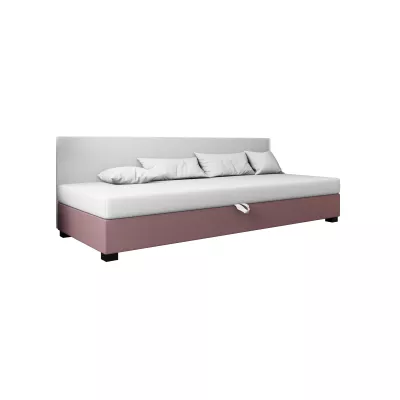 Čalúnená posteľ 100x195 HEIDI BIZ 2 - ružová / biela