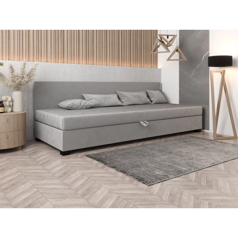 Čalúnená posteľ 90x195 HEIDI BIZ 2 - svetlo šedá