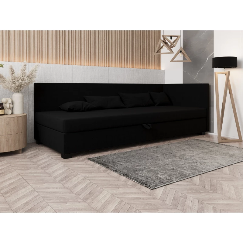 Čalúnená posteľ 80x195 HEIDI PLUS 1 - čierna