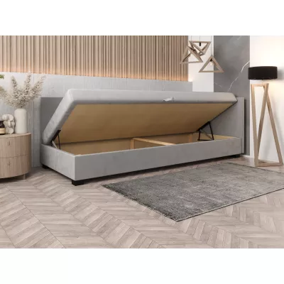 Čalúnená posteľ 100x195 HEIDI PLUS 1 - hnedá / ecru