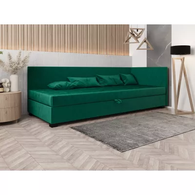 Čalúnená posteľ 110x195 HEIDI PLUS 1 - zelená