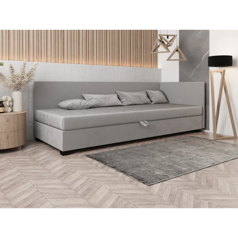 Čalúnená posteľ 120x195 HEIDI PLUS 1 - svetlo šedá