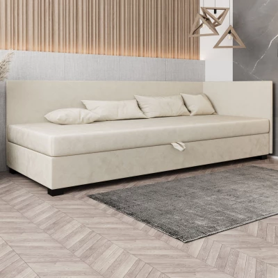Čalúnená posteľ 80x195 HEIDI PLUS 2 - ecru