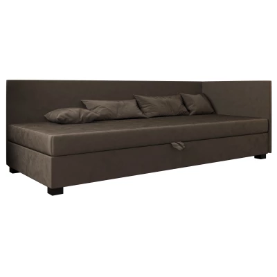 Čalúnená posteľ 110x195 HEIDI PLUS 2 - tmavo hnedá