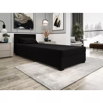 Čalúnená jednolôžková posteľ 80x195 ARIADNA 1 - čierna