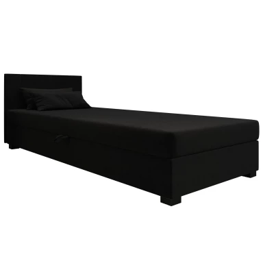 Čalúnená jednolôžková posteľ 100x195 ARIADNA 1 - čierna