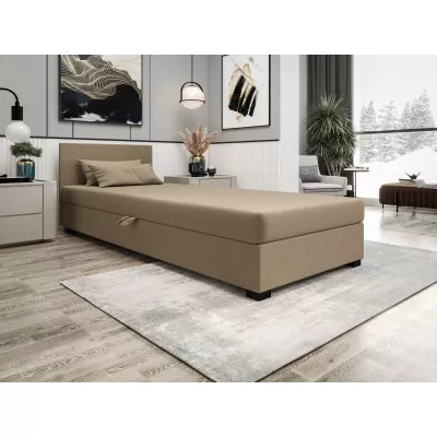 Čalúnená jednolôžková posteľ 90x195 ARIADNA 1 - hnedá