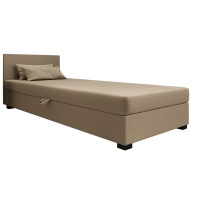 Čalúnená jednolôžková posteľ 110x195 ARIADNA 1 - hnedá