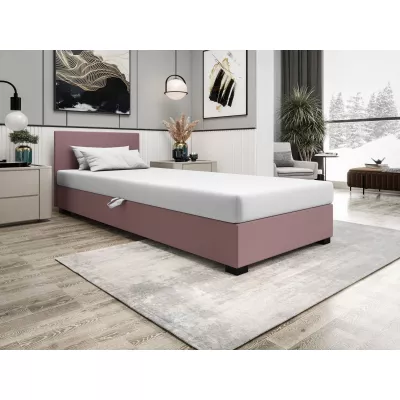 Čalúnená jednolôžková posteľ 90x195 ARIADNA 1 - ružová / biela