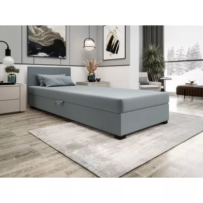 Čalúnená jednolôžková posteľ 90x195 ARIADNA 1 - modrošedá