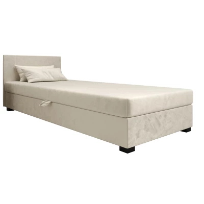 Čalúnená jednolôžková posteľ 110x195 ARIADNA 1 - ecru