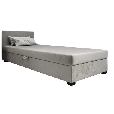 Čalúnená jednolôžková posteľ 80x195 ARIADNA 1 - svetlo šedá