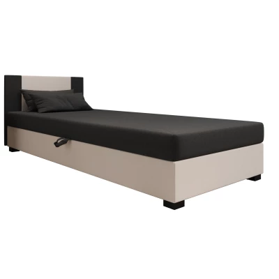 Čalúnená jednolôžková posteľ 120x195 ARIADNA 2 - šedá / svetlo šedá