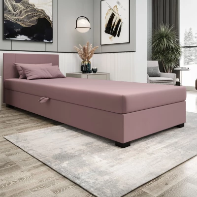 Čalúnená jednolôžková posteľ 80x195 ARIADNA 2 - ružová