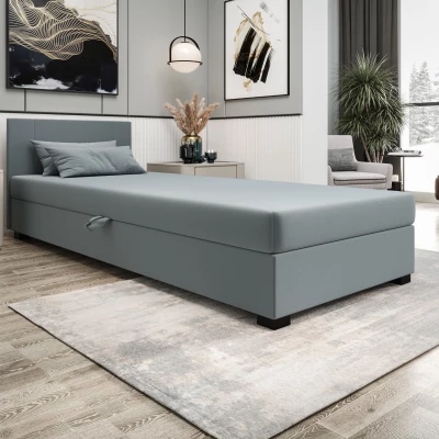 Čalúnená jednolôžková posteľ 80x195 ARIADNA 2 - modrošedá