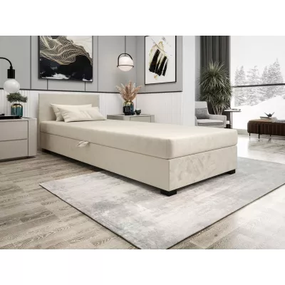 Čalúnená jednolôžková posteľ 100x195 ARIADNA 2 - ecru