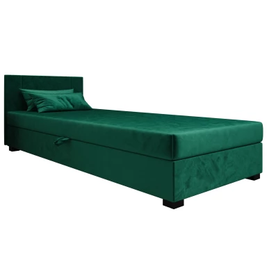 Čalúnená jednolôžková posteľ 120x195 ARIADNA 2 - zelená