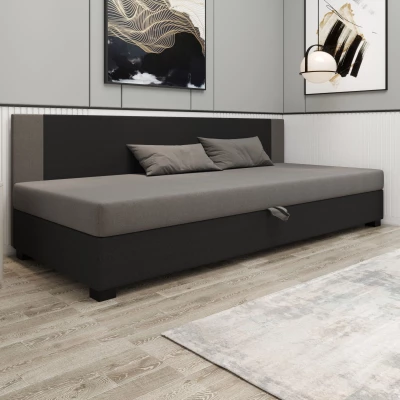 Čalúnená jednolôžková posteľ 90x195 ARIADNA BIZ 1 - šedá / svetlo šedá