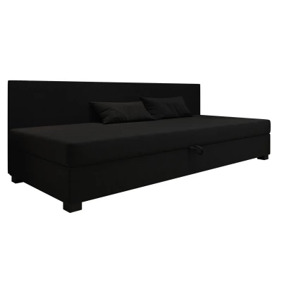 Čalúnená jednolôžková posteľ 90x195 ARIADNA BIZ 1 - čierna