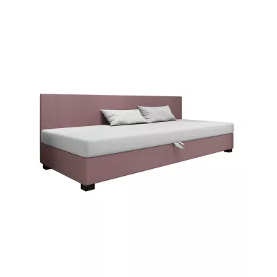 Čalúnená jednolôžková posteľ 110x195 ARIADNA BIZ 1 - ružová / biela