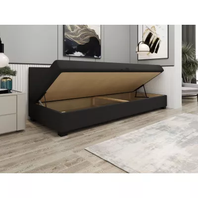 Čalúnená jednolôžková posteľ 100x195 ARIADNA BIZ 1 - modrošedá