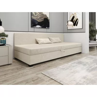 Čalúnená jednolôžková posteľ 120x195 ARIADNA BIZ 1 - ecru
