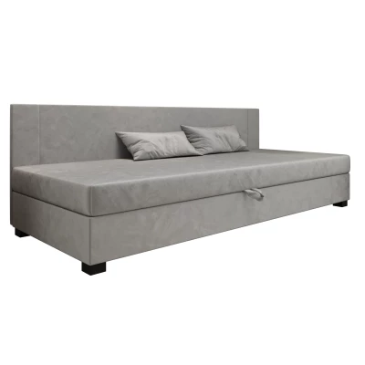 Čalúnená jednolôžková posteľ 80x195 ARIADNA BIZ 1 - svetlo šedá