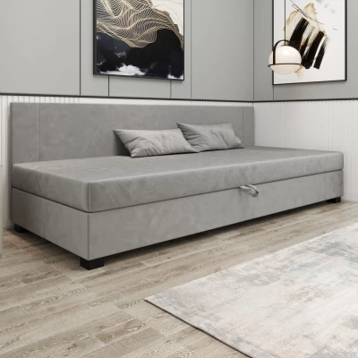 Čalúnená jednolôžková posteľ 80x195 ARIADNA BIZ 1 - svetlo šedá