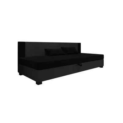 Čalúnená jednolôžková posteľ 80x195 ARIADNA BIZ 2 - čierna / šedá