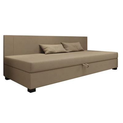 Čalúnená jednolôžková posteľ 110x195 ARIADNA BIZ 2 - hnedá