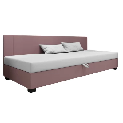 Čalúnená jednolôžková posteľ 110x195 ARIADNA BIZ 2 - ružová / biela