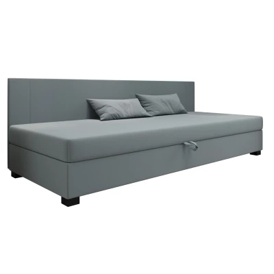 Čalúnená jednolôžková posteľ 90x195 ARIADNA BIZ 2 - modrošedá