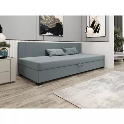 Čalúnená jednolôžková posteľ 120x195 ARIADNA BIZ 2 - modrošedá