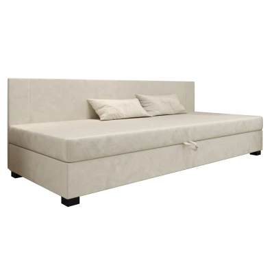 Čalúnená jednolôžková posteľ 80x195 ARIADNA BIZ 2 - ecru