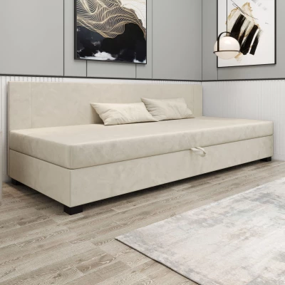 Čalúnená jednolôžková posteľ 80x195 ARIADNA BIZ 2 - ecru