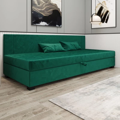 Čalúnená jednolôžková posteľ 120x195 ARIADNA BIZ 2 - zelená