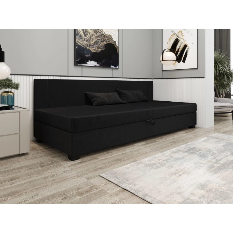 Čalúnená jednolôžková posteľ 80x195 ARIADNA BIZ 2 - grafitová