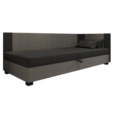 Čalúnená jednolôžková posteľ 100x195 ARIADNA PLUS 1 - šedá / svetlo šedá