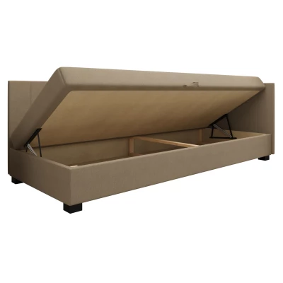 Čalúnená jednolôžková posteľ 80x195 ARIADNA PLUS 1 - čierna / šedá