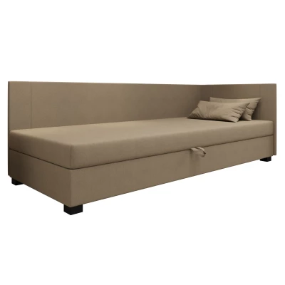 Čalúnená jednolôžková posteľ 100x195 ARIADNA PLUS 1 - hnedá
