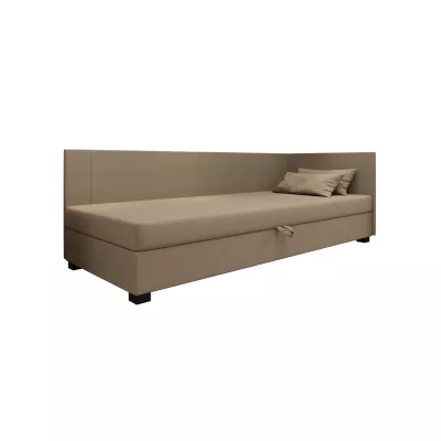 Čalúnená jednolôžková posteľ 120x195 ARIADNA PLUS 1 - hnedá