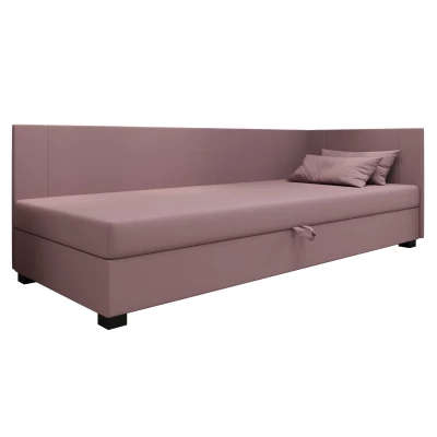 Čalúnená jednolôžková posteľ 100x195 ARIADNA PLUS 1 - ružová