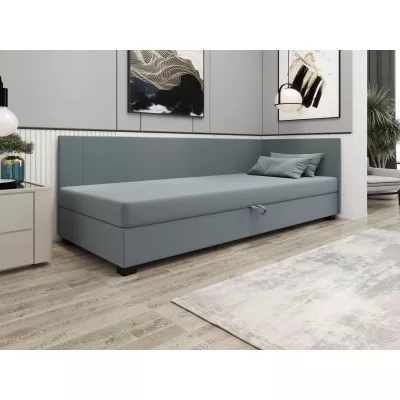 Čalúnená jednolôžková posteľ 80x195 ARIADNA PLUS 1 - modro šedá