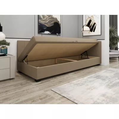 Čalúnená jednolôžková posteľ 120x195 ARIADNA PLUS 1 - zelená