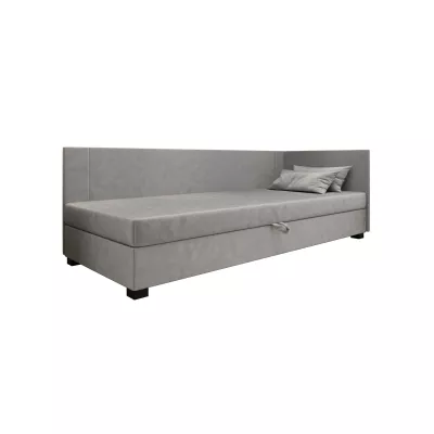 Čalúnená jednolôžková posteľ 110x195 ARIADNA PLUS 1 - svetlo šedá