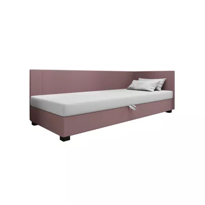 Čalúnená jednolôžková posteľ 80x195 ARIADNA PLUS 2 - ružová / biela