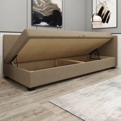 Čalúnená jednolôžková posteľ 80x195 ARIADNA PLUS 2 - ecru